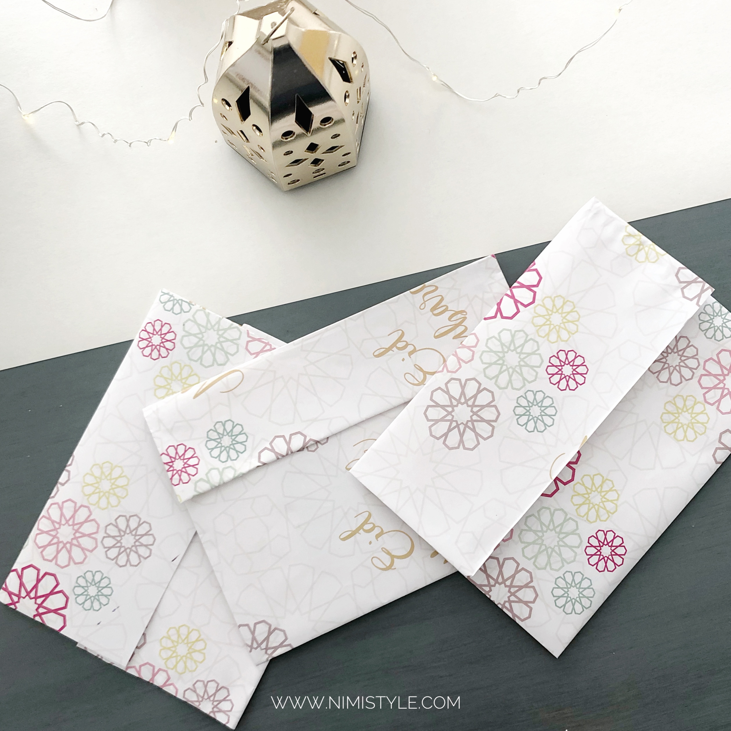 DIY Gift Wrap Turned Envelope NiMi Style